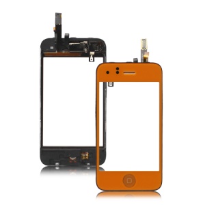 iPhone 3GS Touch Screen Digitizer with Small Parts - Orange