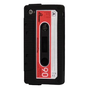 Cassette Tape Silicone Case for iPhone 4 4S - Black