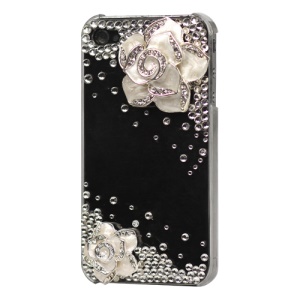 Rose Diamond Bling Hard Case Cover for iPhone 4 4S
