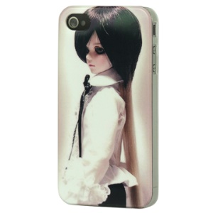 iPhone 4 Hard Shell Case with Super Dollfie Pattern