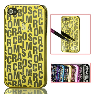 Literal Mirror Surface Electroplating Hard Case for iPhone 4
