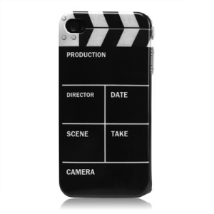 Clap Clapper Board Slate Movie Cut Hard Plastic Case for iPhone 4