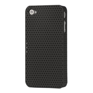 Perforated Ventilated Hard Case for iPhone 4 - Black