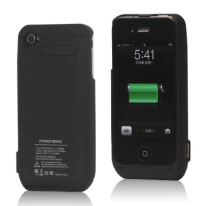 3000mAh Detachable External Battery Charger Case with Stand for iPhone 4S 4
