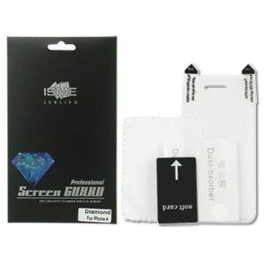 Diamond Screen Protector Guard Film for iPhone 4 / 4S - Front
