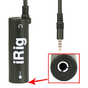 AmpliTube iRig Audio Adapter Guitar Connector for iPhone/iPad/iPod Touch