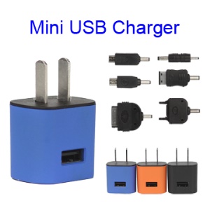 Premium Universal USB Charger Kit for Apple HTC Nokia Blackberry Samsung Sony Ericssion - 1A