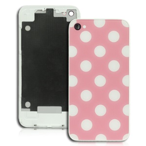 iPhone 4 Housing Replacement with White Spots and Pink Background