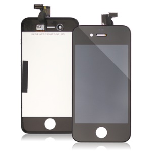 iPhone 4 LCD Assembly w/ Touch Screen and Supporting Frame (Original) - Black