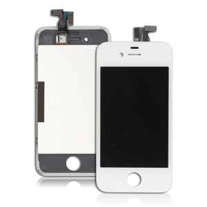 iPhone 4 LCD Assembly w/ Touch Screen and Sopporting Frame Original - White