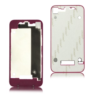 Plastic Frame Bezel for iPhone 4 Back Cover Housing - Rose