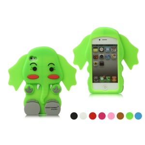 New Lovely 3D Elephant Silicone Case Cover for iPhone 4 4S