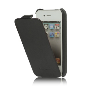Genuine HOCO Duke Advanced Leather Case Cover for iPhone 4 4S - Black