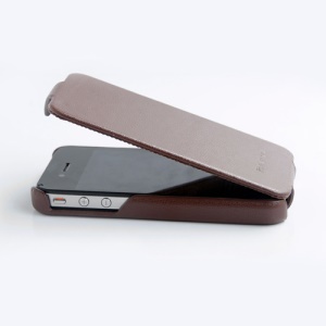 Genuine HOCO Duke Advanced Leather Case Cover for iPhone 4 4S - Brown