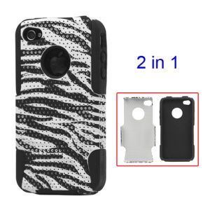 Stylish Zebra iPhone 4 4S Commuter Series Case