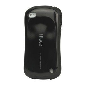 First Class iPhone 4 4S Shock-absorbing Urethane Premium Case - Black