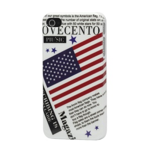 USA American Flag Hard Cover Case for iPhone 4 4S