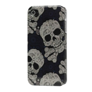 Unique Skull Plastic Case Cover for iPhone 4 4S