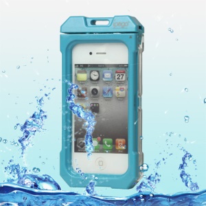 iPega Waterproof Hard Plastic Case Cover for iPhone 4 4S - Baby Blue