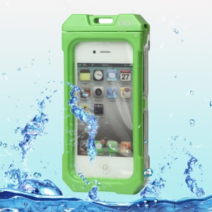 iPega Waterproof Hard Plastic Case Cover for iPhone 4 4S - Green