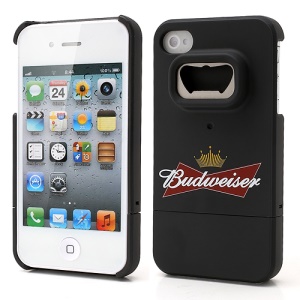 Snap-on Bottle Opener Budweiser Beer Hard Back Case for iPhone 4 4S