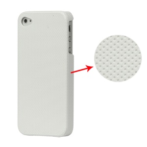 Dream Mesh Hard Plastic Case Cover for iPhone 4 4S - White