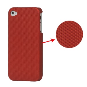 Dream Mesh Hard Plastic Case Cover for iPhone 4 4S - Red
