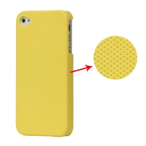 Dream Mesh Hard Plastic Case Cover for iPhone 4 4S - Yellow