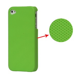 Dream Mesh Hard Plastic Case Cover for iPhone 4 4S - Dark Green
