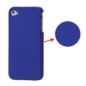 Dream Mesh Hard Plastic Case Cover for iPhone 4 4S - Dark Blue