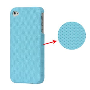 Dream Mesh Hard Plastic Case Cover for iPhone 4 4S - Baby Blue