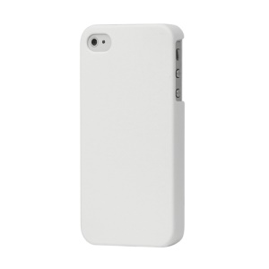 Rubberized Hard Case Cover for iPhone 4 4S - White