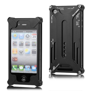 Transformer Metal Bumper Case for iPhone 4 4S - Black
