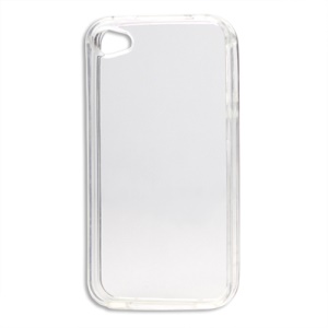 Glossy TPU Gel Case for iPhone 4 4S - Transparent
