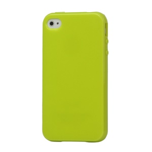 Lustrous TPU Case for iPhone 4 CDMA iPhone 4S - Green