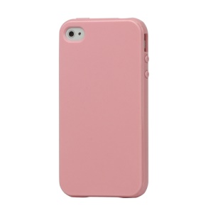 Lustrous TPU Case for iPhone 4 CDMA iPhone 4S - Pink