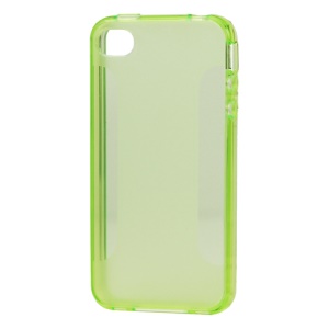 Stylish Blade TPU Case for iPhone 4 4S - Green