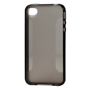 Stylish Blade TPU Case for iPhone 4 4S - Grey