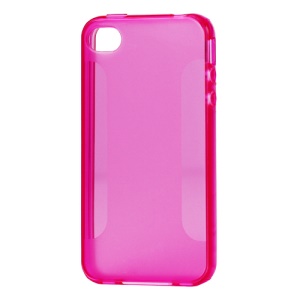 Stylish Blade TPU Case for iPhone 4 4S - Rose