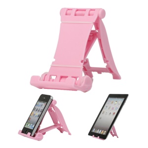 Portable Multi-angled Stand Holder for The New iPad iPhone 4S iPod Touch HTC One X - Pink