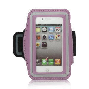 Gym Running Sport Armband Case for iPhone 4 4S - Purple