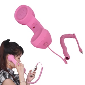 3.5mm Retro Cell Phone Handset with Volume Remote Control for iPhone 4 4S Samsung i9300 Galaxy S 3