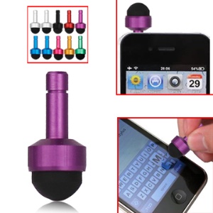 10PCS/Pack Smallest 3.5mm Plug Soft Touch Stylus Pen for Capacitive Touchscreen