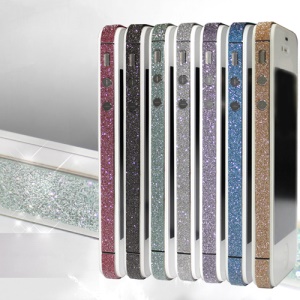 Bling Bling Diamond Edge Wrap Decal Skin Cover for iPhone 4 4S
