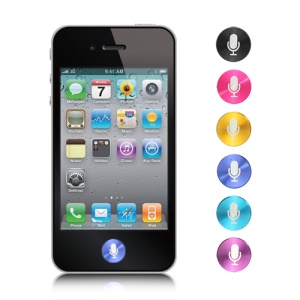 Mic Metal Home Button Sticker for iPad 1 2 3 4 Mini iPhone 5 4S 4 3GS 3G iPod Touch Series