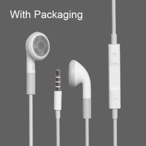Stereo Headphones with Remote and Mic for iPhone 4S 4 iPad iPod (with Packaging)