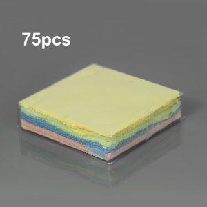 75PCS Microfiber Cleaning Cloth for Mobile Phone Screen Camera Lens