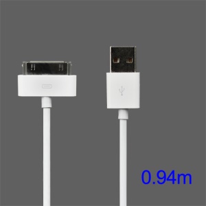 Apple Dock Connector to USB Cable for iPad/iPhone/iPod (High Quality), Length: 94cm