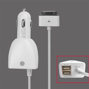 4.2A Car Charger with Dual USB Port for iPad iPhone iPod HTC Samsung BlackBerry Smartphone