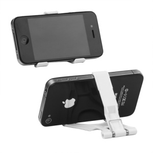 Portable Claw Style Holder for iPhone 4S 4 3GS 3G iPod Touch Samsung i9100 etc - White